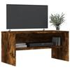 VidaXL TV Cabinet Smoked Oak 80x40x40 Cm Engineered Wood 815234