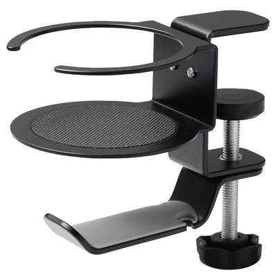 ELECOM Headphone Degree Stand/clamp Type/360 Rotation/black