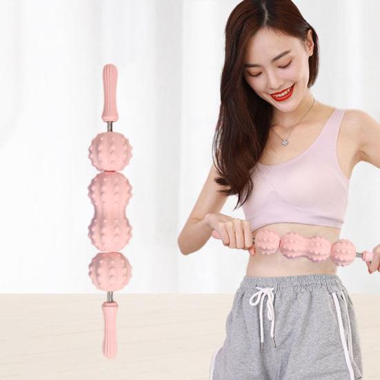 Massage Roller Muscle Sore Pain Relief Deep Tissue Relaxation Physical Therapy Hand Waist Leg Foot Full Body Roller Massager Stick Shaft Rolling Pin