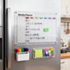 Acrylic Weekly Planner Transparent Colorful Magnetic Weekly Planning Board Memo Board for Home