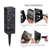 Tomshine DC2V Solar Powered Energy LEDs Lawn Lamp Hollow Pattern Design Lighting Sensor Decorative Landscape Light Outdoor IP65