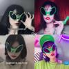 Green Goofy Alien Party Sunglasses – Fun Rave Gag Costume Glasses