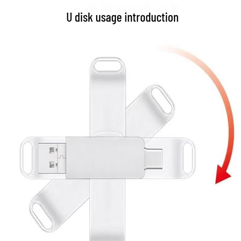 OLOEY Fém Kettős Interfészű USB 2.0 és Type-C OTG Pendrive