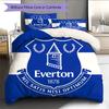 Everton FC Pattern Bedding Home Decoration Birthday Gift (1 * duvet cover + 2 * pillowcase, without core)