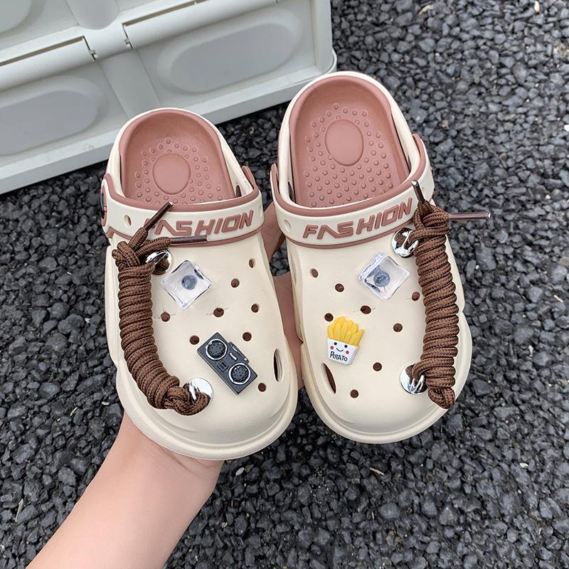

Children s Lightweight EVA Closed-Toe Breathable Sandals for Boys and Girls Size 40/41 - Inner Length 25cm бежевий/коричневий