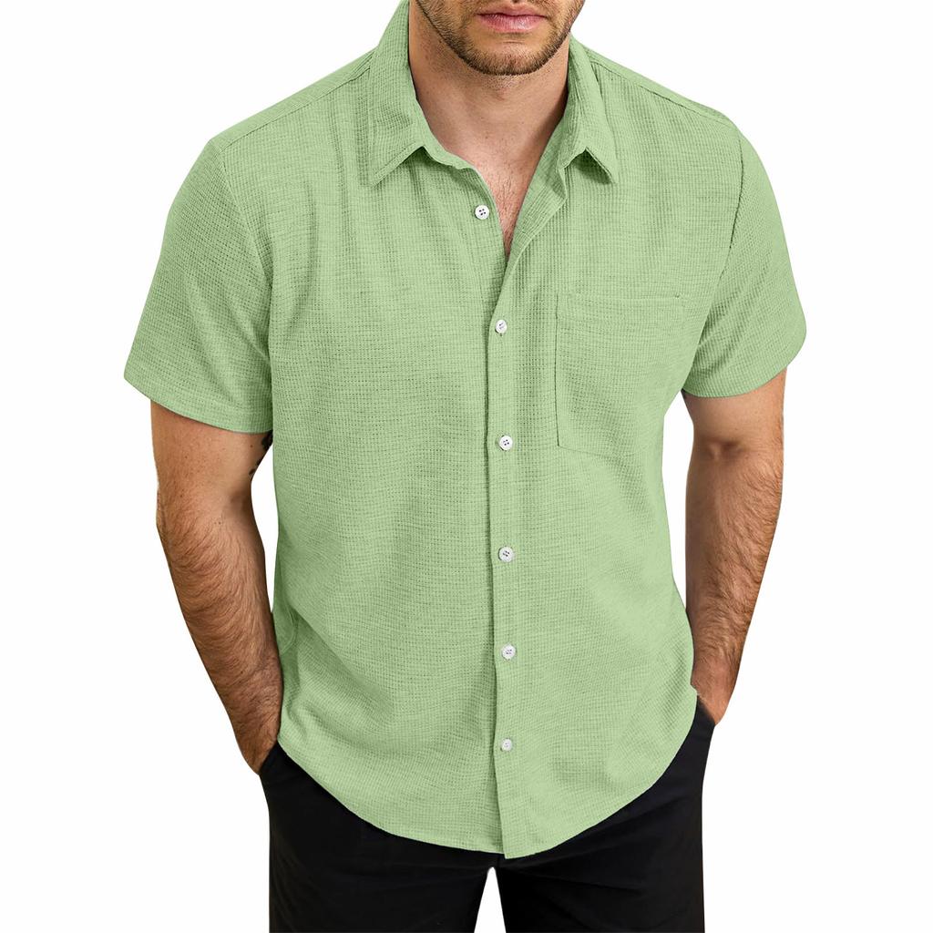 Hawaiian Shirt For Men, Men's Vintage Button Down Bowling Shirts Short Sleeve Summer Beach Shirt