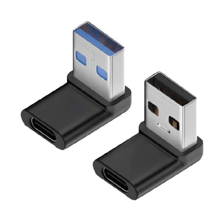 Type C Female To USB 3.0 Male Converter 10Gbps Type C To USB 3.0 90 Degrees