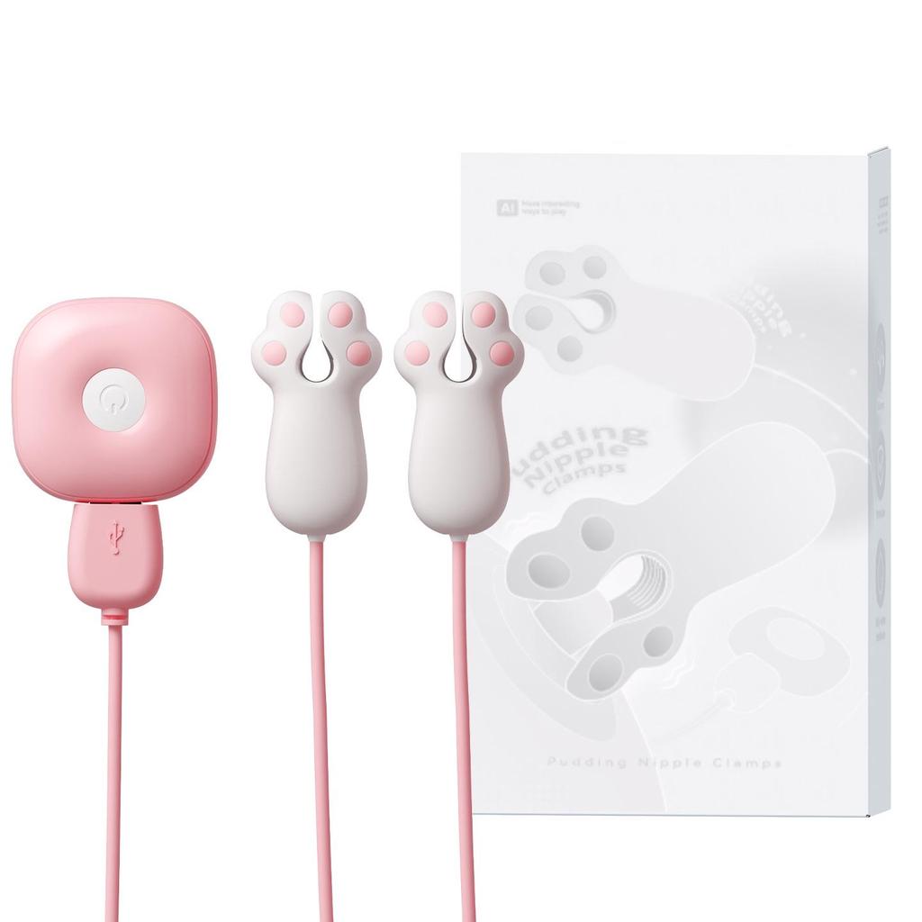 Laolusi Multi-Frequency Vibrating Pudding Milk Clip for Female Breast Stimulation