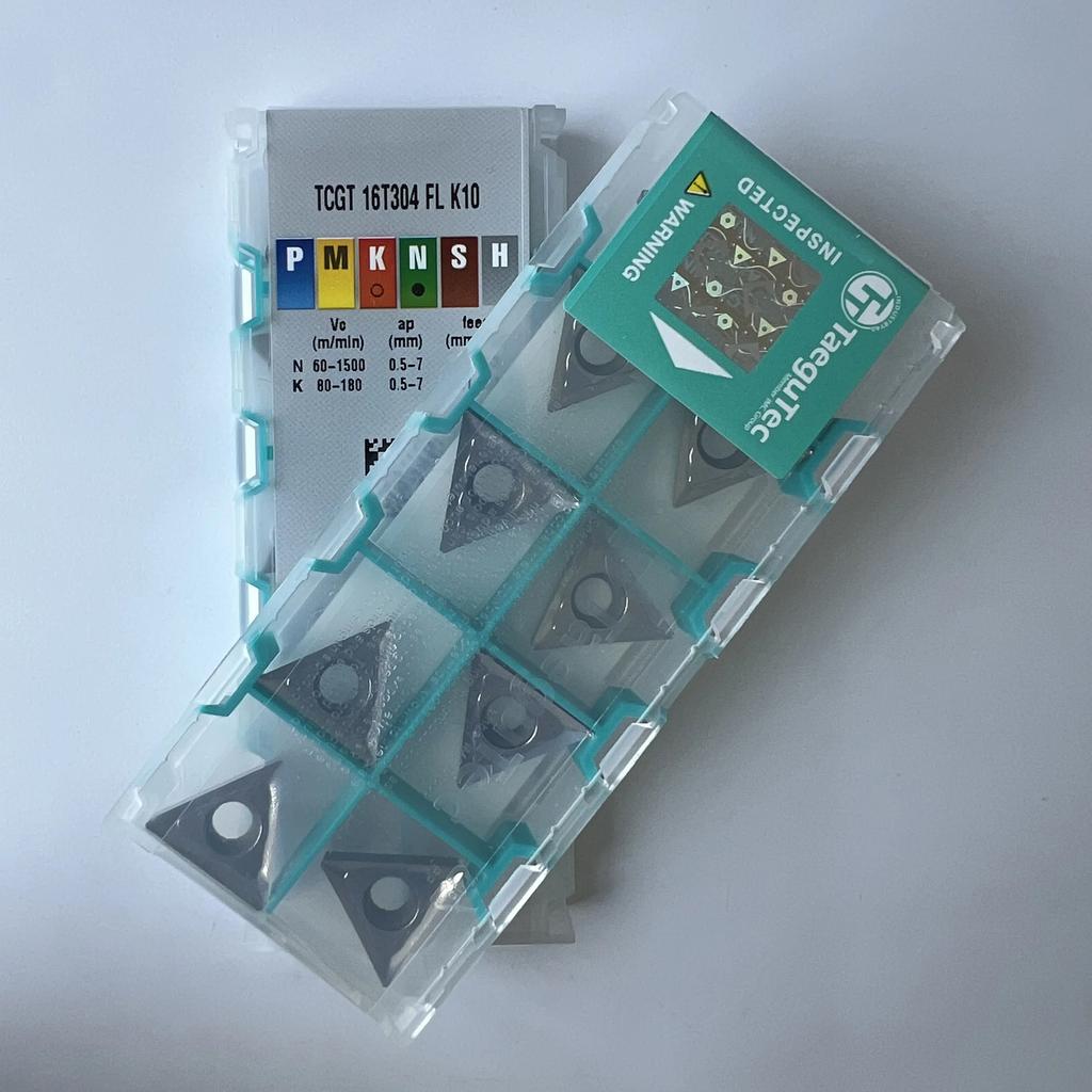 TCGT16T304FL K10 / Průmyslové vyměnitelné karbidové břitové destičky 10 ks