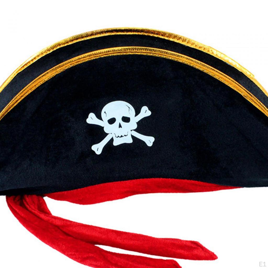 Pirate Hat Outfit Halloween Costumes for Men Women Theme Party Role Play