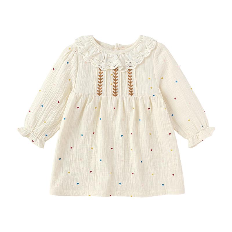 Babylove Girls  Floral Print Cotton Princess Dress M