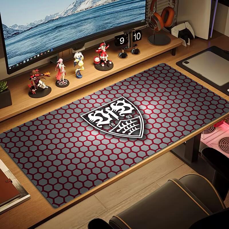 VfB Stuttgart Mouse Pad Large Gaming Table Cushion Non-slip Laptop Tablet Big Mousepad XXL Mat Mini PC Playmat With Lock edge_xia