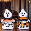 Cartoon White Ghostly Doll Plush Fabric Stuffing Animal Ornament Decors For Halloween Christmas Shelf Car Display