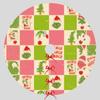 Christmas Tree Skirt Festive Atmosphere Decoration Digital Print Pattern Imitation Linen Fabric Tree Skirt