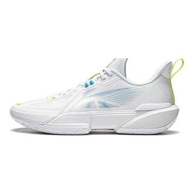 Lining Light Speed 2 Stable Support Shock Absorption Non-Slip Wear-Resistant Low-Top Basketball Shoes Men Sneaker White Blue Green ABPU023-6