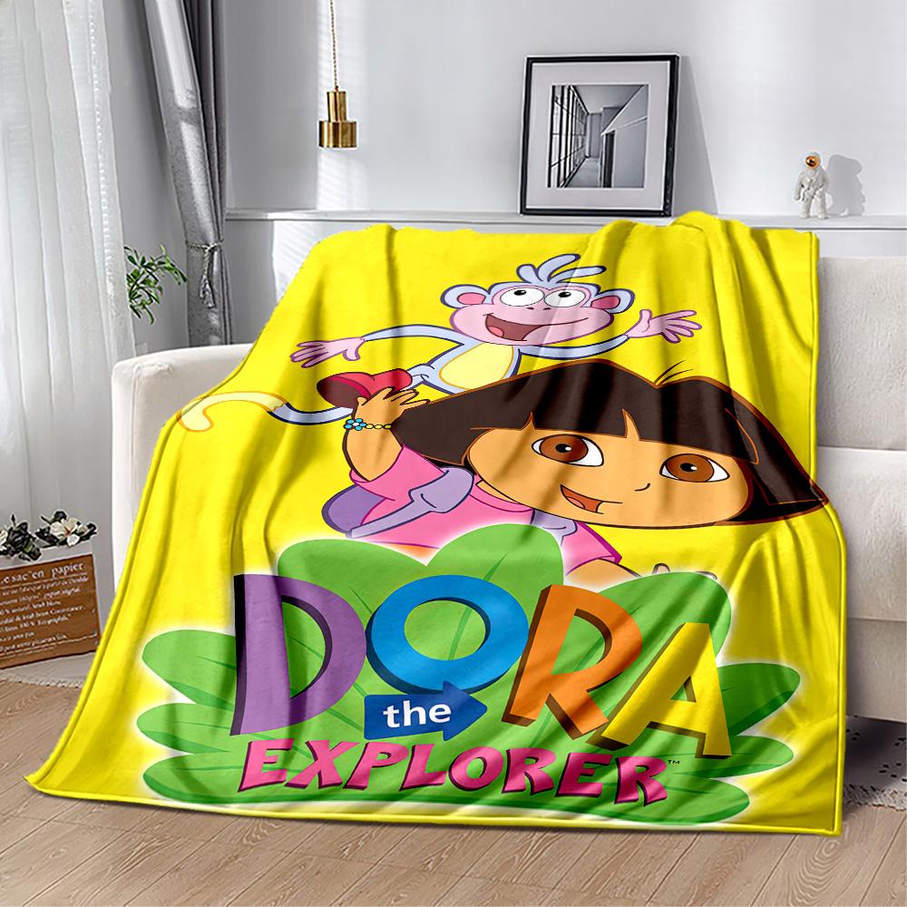 Dora Explorer Blanket Soft Warm Cozy Perfect for Livingroom Office Chair Office Four Seasons Multipurpose Warmthful Decor Gifts For Family Or Friends