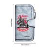 Vintage Biker Print Long Wallet with Multi-Card Slots, Stylish Portable Durable Purse for Daily Use