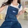 Denim Overalls Women's Spring and Autumn Age-reducing Loose and Thin American Wide-leg Mopping Long Pants
