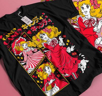 T-shirt Candy Candy,shojo,riyoko ikedaLady Oscar,T-shirt kawaii,Regalo 360