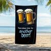 Lustiges Strandtuch für Bierliebhaber, Schnelltrocknend, Weich, Sandabweisend für Pool, Reisen, Strandpartys, Geschenk