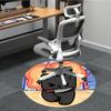 1pc Cat "Explosion" Office Round Area Rug, Indoor Mat Suitable For Office, Under Office Chairs Bedroom Living Room Home Decor, Room Deco 035