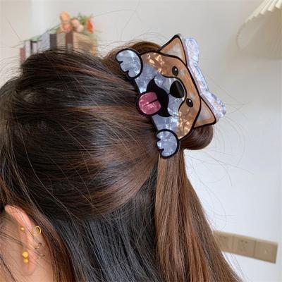 Puppy Cartoon Dog Hair Claw Korean Style Small Shark Clip Girly Hair Clip  Daily