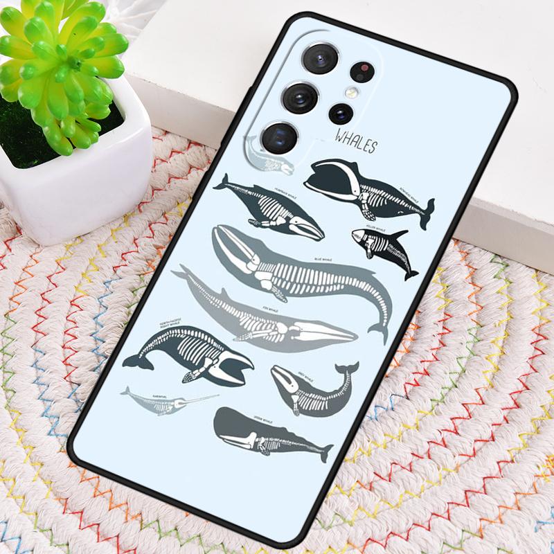 Killer Whale Silicone Phone Case For Samsung Galaxy note 10 pro S26 S25 S24 S23 S22 S21 Plus S25Ultra Capa Cover