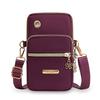Mobile Phone Crossbody Bags For Women Fashion Women Shoulder Bag Cell Phone Pouch Coin Bag 3 Layer Wallet With Headphone Plug