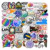 50Pcs Eye-catching Widely Use Attractive Volleyball Theme Decorative Waterproof Skateboard Decal Refrigerator Sticker