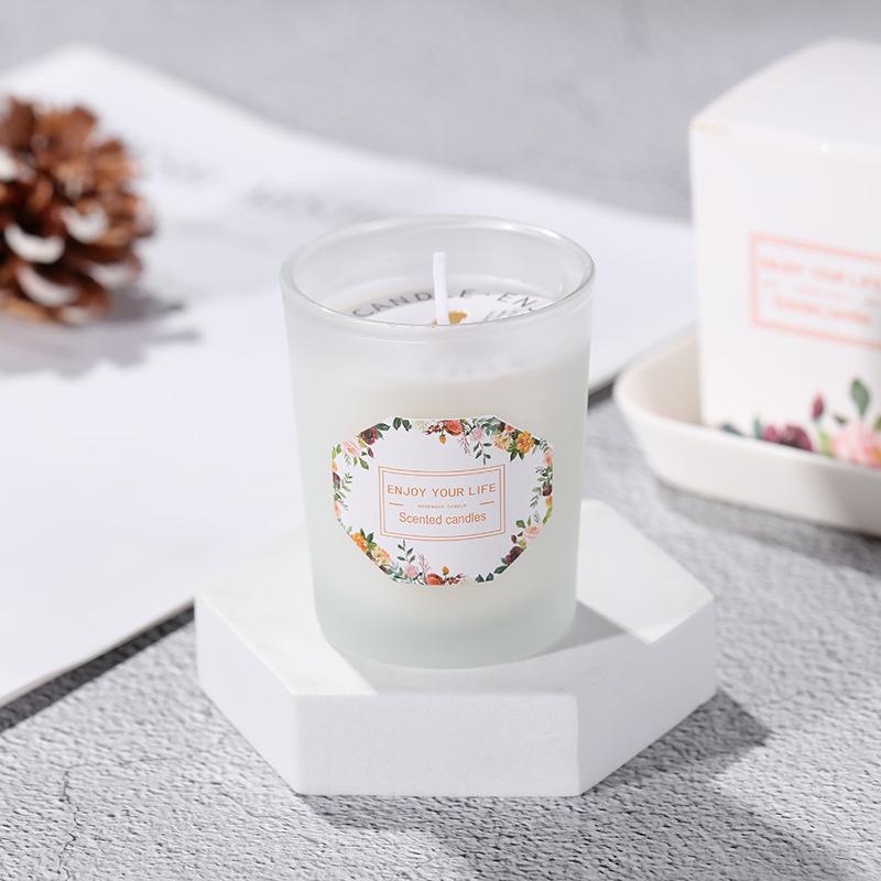 Stained Glass Cup Soy Wax Aromatherapy Candles Wedding Souvenir Fragrance Candles