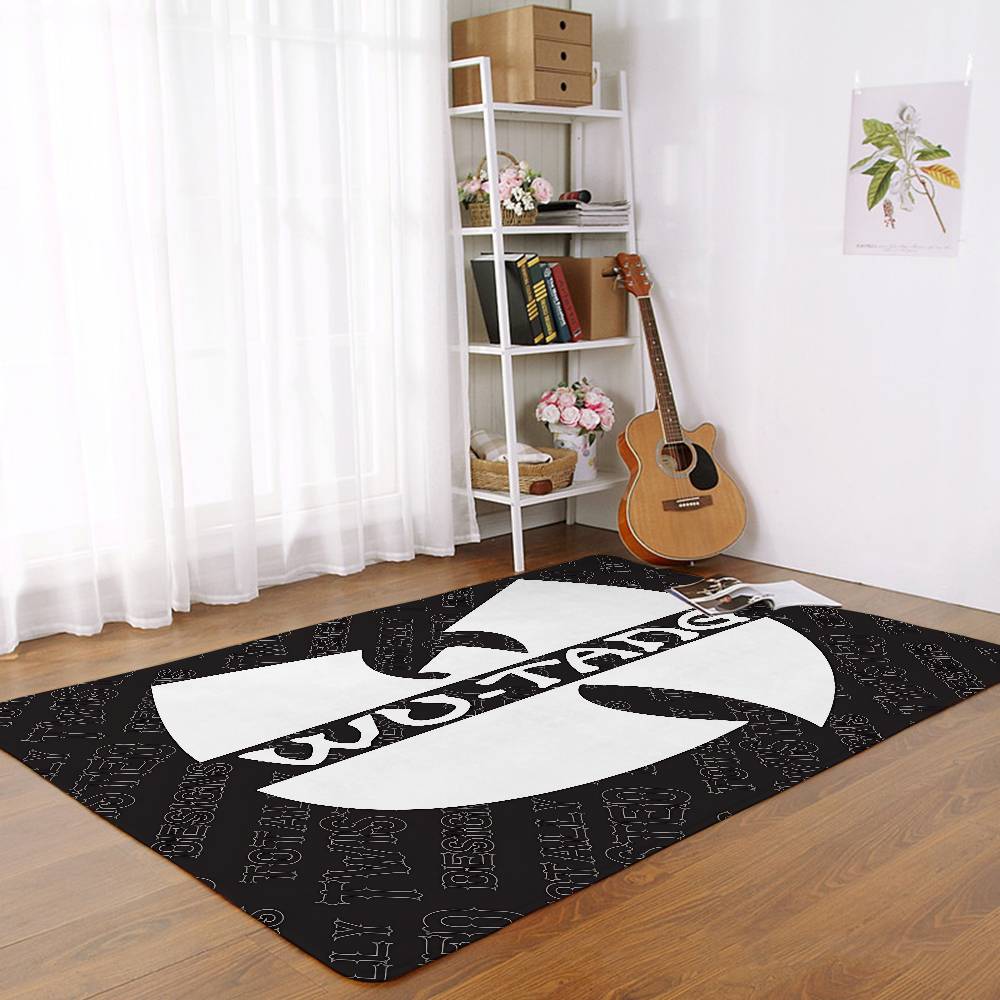 W-WU-TANG Fashion Floor Mats Home Laundry Rug Carpet For Living Room Decor Lounge Area Anti-slip Foot Mat Entrance Doormat