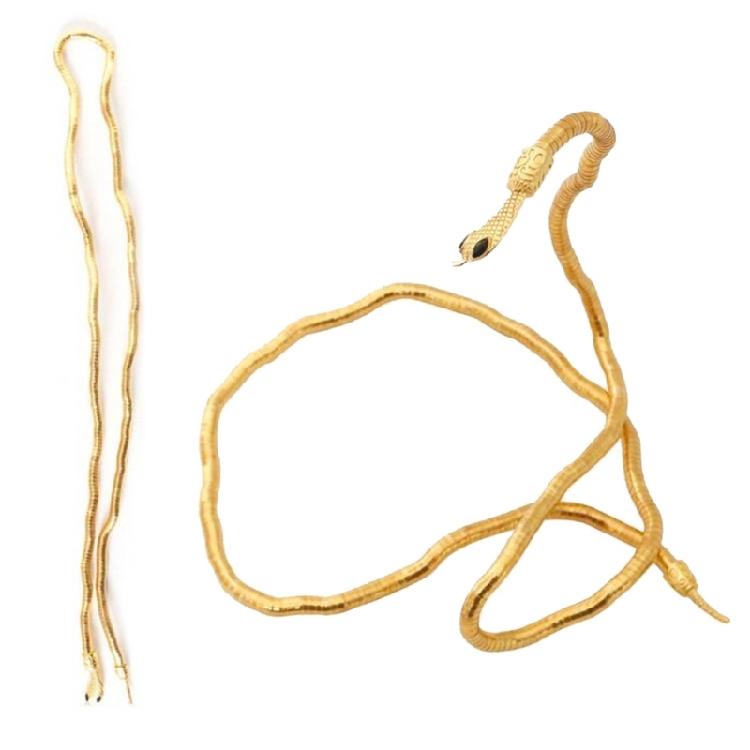 Fashion Bendable Snake Necklace Bracelet Jewelry Multilayer Metal Snake Necklace