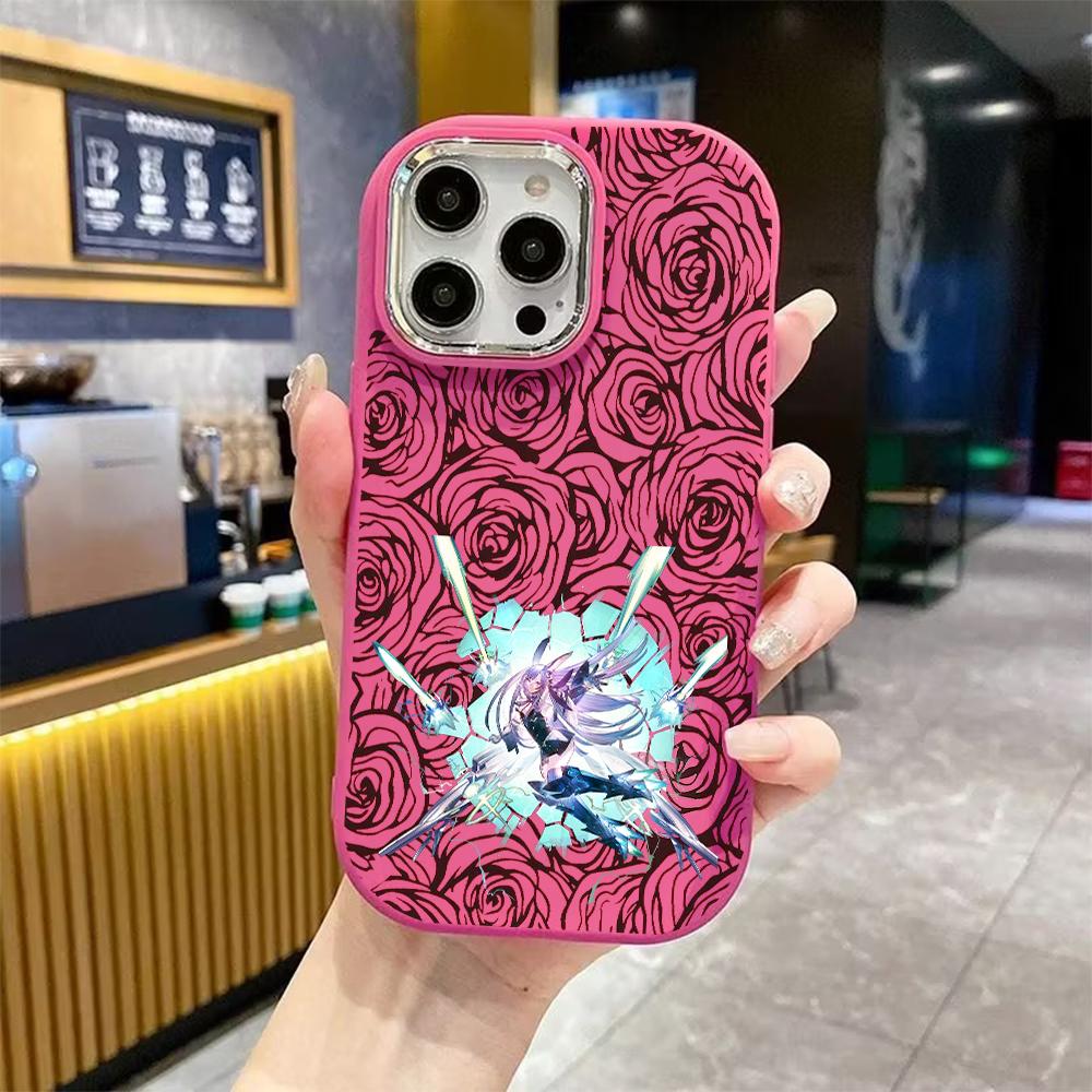 Phone Case: 2D Flat Design Suitable for iPhone 18 17 16 15 14 13 Pro Protective Case, Couple Style, Anime Girl, Christmas and Halloween Gift