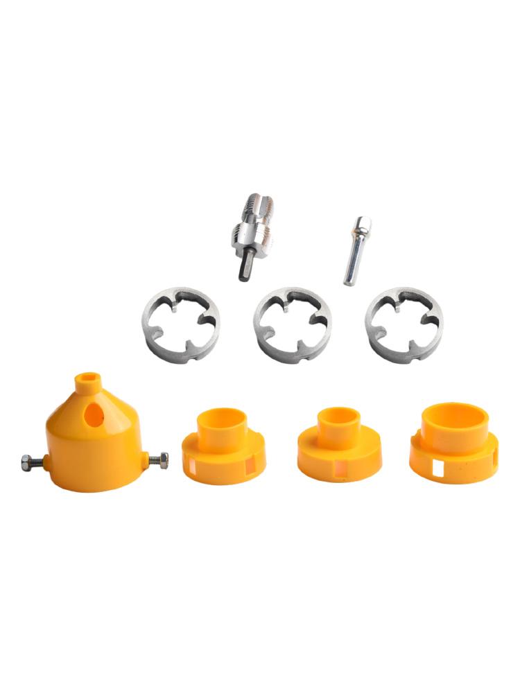 Dual-Function Tool Electric Die Kit Professional Use Yellow Red Dual Functionality Pipe Tool Spice 6-Point Compatibility