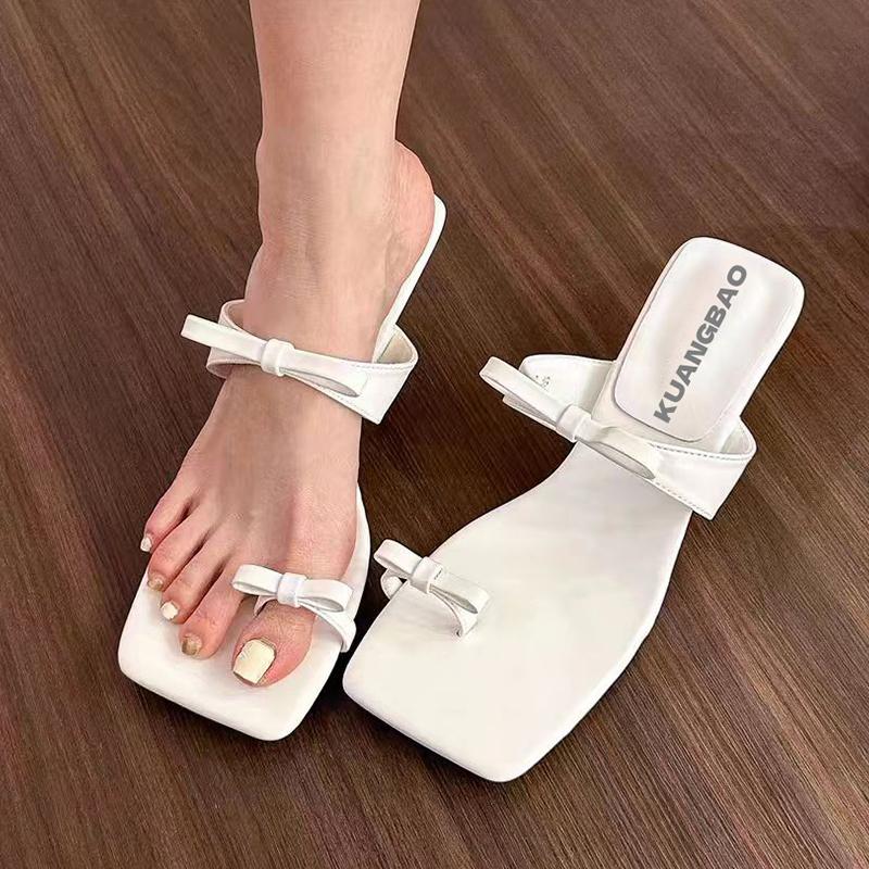 Fashion Luxury High Heels Women Slippers Clip Toe Elegant Shoes Fashion Dress Woman's Sandals 2025 Summer Flip Flops Sexy Mujer Slides