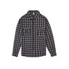 Men's Striped Plaid Casual Loose Button Lapel Long Sleeve Jacket