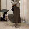 Maxi Skirt High Waist Solid Color Breathable Comfortable Large Hem Design Long Skirt Fashion Accessories