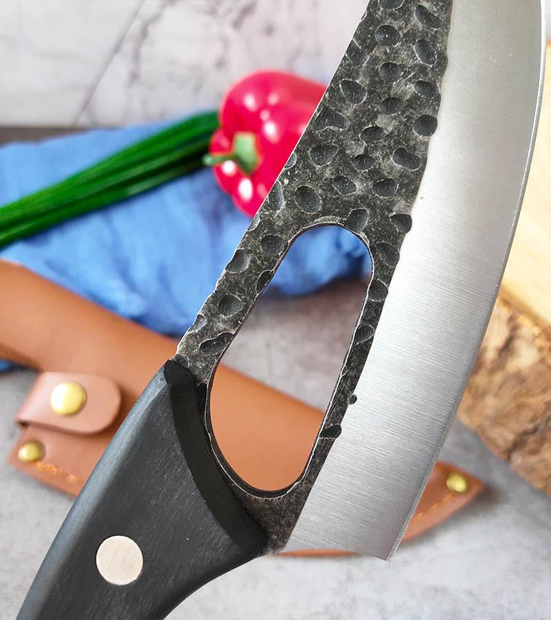 Hand-forged Boning Knife with Sheath High Carbon Steel Meat Cleaver Multi-function Chef's Knife