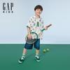 Gap Boys' Classic Washed Elastic Waist Denim Shorts