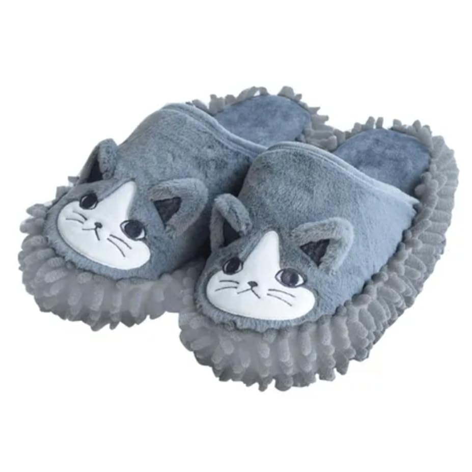 

Mop Slippers Hachiware [FABFAB.] Cat, серый