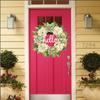 Simulation Wreath Door Decoration Vintage Hydrangea Wreath Wall Hanging Welcome Wreath
