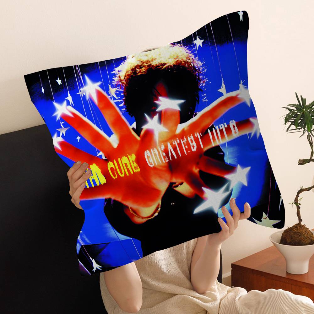 The Cure Rock Band Office Cushion Pillowcase Car Cushion CoverXCM Lumbar Pillowcase Sofa Pillowcover