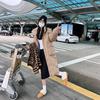 Women's Thickened Removable Hat Cotton-padded Jacket, New Winter Medium and Long Loose Knee-length Cotton Jacket