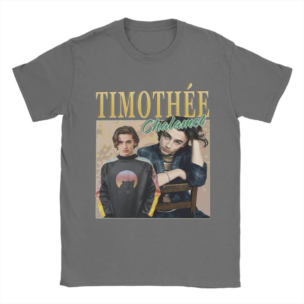 Timothee Chalamet Actor TShirts Unisex Crazy Cotton Tees Crewneck Short Sleeve T Shirt Plus Size Clothing