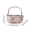 Handheld Basket Planter Container Decorative Ornament Planting Pot Cute Gardening Ceramic Flower Pot for Home Office Desktop