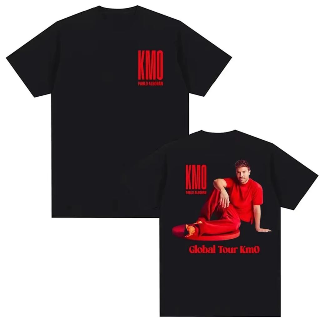Pablo Alborán Global Tour Kmo 2026 Graphic T Shirt Men's Clothing Harajuku High Street T-shirts Pure Cotton Short Sleeve T-shirt