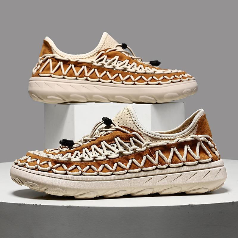 Fashion Handmade Men's Shoes Summer Hollow Out Mesh Sandal Designer Sandals Outdoor Casual Beach Sandals for Men Hiking Sandals