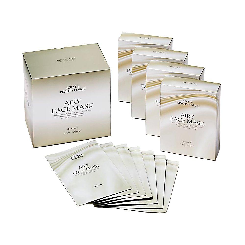 AXXZIA Beauty Force Airy Face Mask Sheet Face Mask (28 Sheets) Mask, Pack,