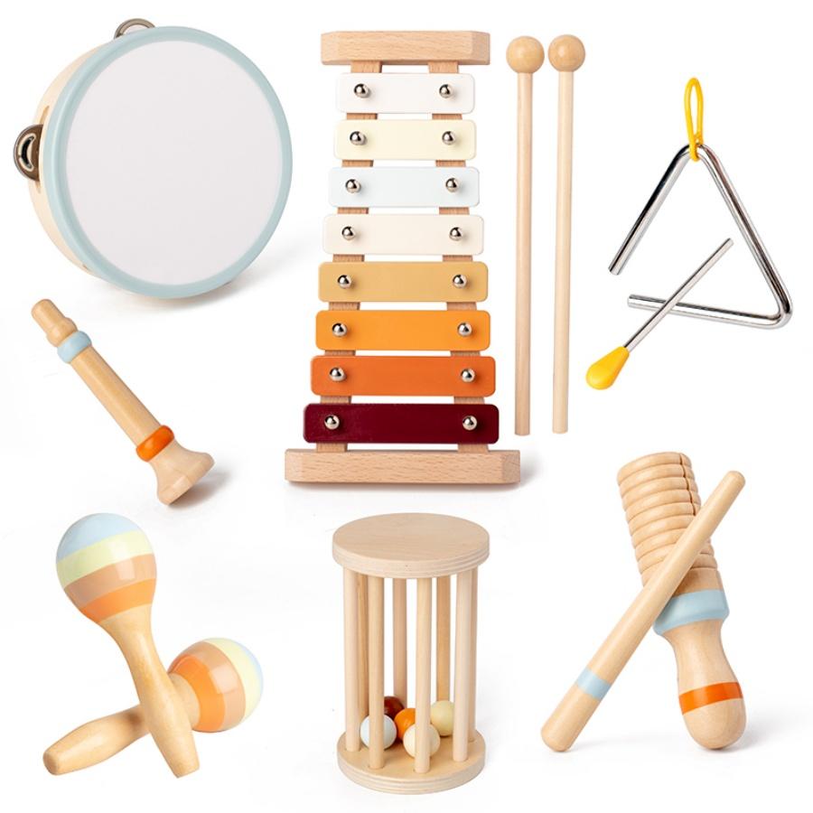 Juguetes de sonajero sensorial para bebés con xilófono Boho moderno, juguetes musicales educativos para bebés, juguetes Montessori para niños, educativos preescolares