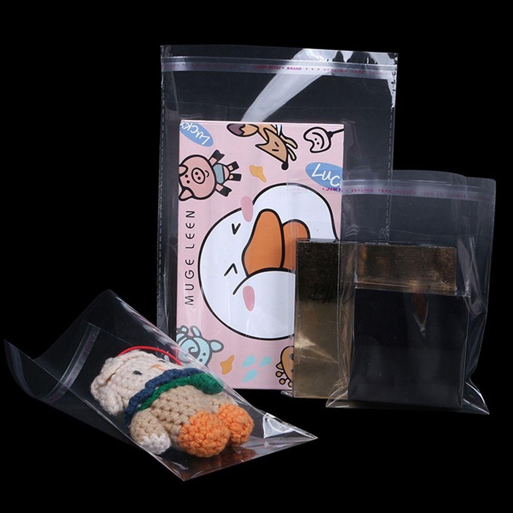 500Pcs Transparent Transparent Cellophane Bags  for Candy Snack Jewelry Accessories